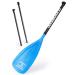 OCEANBROAD SUP Paddle Board Paddle 3 Pieces Adjustable Carbon Shaft Stand up Paddle with Bag Blue