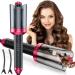 Automatic Curling Iron - 1 Large Rotating Barrel 4 Temp Settings Anti-Scald & Anti-Tangle Fast Heating Hair Curler - Perfect for International Shipping - Buy Online on SooperMarket.com