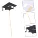 Cabilock 72 Pcs Graduation Hat Picks Kindergarten Graduation Cake Decors Grad Cap Cupcake Toppers Grad Cupcake Picks Congrats Grad Cupcake Topper Insert Card Bamboo Dessert Table - Buy Online on SooperMarket.com