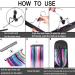 2PCS Portable Hair Extension Holder with Wooden Hanger - Dust-proof Storage Bags for Human Hair and Wigs (Black) - Buy Online on SooperMarket.com