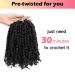 Niseyo 6 Inch Pre-twisted Passion Twist Hair 8 Packs Pre-looped Crochet Short Braids 1B/Natural Black - Buy Online on SooperMarket.com