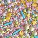 Easter sprinkles for cakes cupcake edible toppers sprinkle mix blend lilac pink yellow bunny pearls party decoration baking biscuits cake topper balls chocolate balls HOPPY EASTER