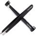 AFTREN Tweezers for facial hair women & men Professional Stainless Steel black color coated precision tweezers Slanted & Pointed Tip eyebrow tweezers for Ingrown Hair tweezers (Black)