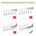 4D-C-0.10-8-15 Mix Pre Made Fan Eyelash Extensions - Russian Volume Lashes 0.07 0.10 Pre Fanned Long Stem C D Curl - 8-15 Mix & CG - Premade Fans Eyelash Extension - Buy Online on SooperMarket.com