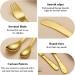 Evanda Gold Toddler Utensils Gold Titanium Coated 4 Pieces Stainless Steel Toddler Silverware Set Kids Utensils Forks and Spoons Mirror Polished Smooth Round Tableware and Dishwasher Safe 2.gold - Buy Online on SooperMarket.com