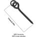 100 Pcs 15mm Fishing Bait Screws - Round/Oval Connection Loop for Carp Fishing - Accessories in Matt Black - Buy Online on SooperMarket.com