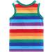 Mud Kingdom Little Boys Rainbow Stripe T-Shirt - Green Sleeveless (6 Years) - Buy Online on SooperMarket.com