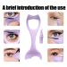 SILICONE Winged Eyeliner Stencil Mermaid Mascara Guard | Reusable Purple Eyelash Tool - Buy Online on SooperMarket.com