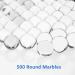 Galashield Clear Glass Marbles for Vases - 500 Pieces | Bulk Round Decorative Marbles - Buy Online on SooperMarket.com