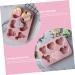 Alipis 2pcs Heart Chocolate Mold DIY Candle Mould Heart Shaped Dessert Mold Tray Mousse Pink - Buy Online on SooperMarket.com