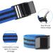 Isesuch Blood Flow Restriction Bands 2PCS - Arm & Leg Occlusion Straps for Muscle Training - Blue/Black 60cm - Buy Online on SooperMarket.com