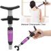 Chiropractic Handheld Device for Spine Adjustment - Ergonomic Manual Massage Tool with Case - Ideal for Men & Women - Violet - Buy Online on SooperMarket.com