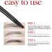 LSNTUU Anjoize Eyebrow Pen Ztigerz 4-Tip Microblade Brow Pen - Waterproof Coffee Brown Pencil - Buy Online on SooperMarket.com