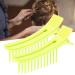 2pcs Hair Styling Clips - Non-slip Matte Handle, ABS Splint, Fluorescent Green - Buy Online on SooperMarket.com