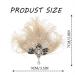 GENBREE Peacock Hair Clip 1920s Flapper Headpiece - Crystal Gatsby Headband for Women and Girls (White) | Prom Party Head Accessory - Buy Online on SooperMarket.com