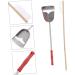 Housoutil 2pcs Set Cage Birds and Wooden Accessory Supplies Shovel Steel Long Parrot for Cleaning Brush Pet 7x9cm Assorted Color - Buy Online on SooperMarket.com