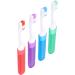 Portable Toothbrush 4 Pack - Fine Hair Oral Cleaning for Travel & Stain Removal - Buy Online on SooperMarket.com