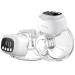 ANCHNVIKEE 2 pieces of milk pump electrical portable with 3 modes free-handed milk pump with LED display memory function Electric milk pump hands free milk pump 4 plugins: 17mm 19mm 21mm 24mm