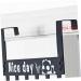 PRETYZOOM Over Door Clothes Hanger Rack Hook up On The Door Coat Rack medium Black - Buy Online on SooperMarket.com