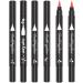 Eyeliner Stamp Double-Head Stamp Eyeliner 2 in 1 Double-Head Waterproof Liquid Eyeliner Pen Make-Up Tool Black Heart - Buy Online on SooperMarket.com