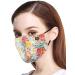 Novotel Face Mouth Cover Reusable Washable Cotton Half Cloth Face Adjustable Ear Loops Orange Flower - Buy Online on SooperMarket.com