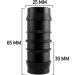 25mm 1" Straight Plastic Barbed TUBING Connector Fish Pond Pipe Joiner HYDROPHONICS Hose Inline Repair Made in England - Buy Online on SooperMarket.com