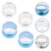 2 Sets Nail Stamp Manicure Kit - French Tip Silicone Stamper DIY Nail Beauty Accessories - Durable PVC Templates & Scraper - Buy Online on SooperMarket.com