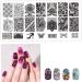 Nail Stamping Plates - Lace Flowers & Geometric Designs | DIY Nail Art Templates & Stencils for Perfect Manicure - Buy Online on SooperMarket.com