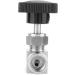 Water/Gas/Oil Flowing Regulation Stainless Steel BSPP Female Thread Straight Needle Valve for Water Gas Oil Transmission(Black Handle 1/4in) - Buy Online on SooperMarket.com