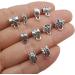100pcs Clasp Bail Tube Beads for Jewelry Making - DIY Necklace Bracelet Charms (M611) - Buy Online on SooperMarket.com