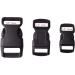 60pcs Black Plastic Contoured Side Release Buckles for Paracord Bracelets - 5/8, 1/2, 3/8 inch (20 Each) - Buy Online on SooperMarket.com