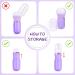 Retractable Kabuki Brush Travel Makeup Brush Cute Capsule-shape Blush Brush Foundation Brush Suitable for Liquid Foundation Pressed Powder Contour Cream Purple - Buy Online on SooperMarket.com