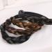 Wig Hair Rings Braided Faux Hair Ponytail Holders Hairpiece Hair Band Woman Elastic Rubber Bands Ponytail Wrap Hair Accessory For Girls(Brown) 1.3*10cm style2 - Buy Online on SooperMarket.com