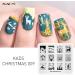 Shop Kads Nail Stamp Plate - Christmas Motifs for Stunning Nail Art | Snowflakes Santa Claus Christmas Trees & More - 5 Piece Set - Buy Online on SooperMarket.com