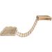 Yiotl Wall-Mounted Cat Shelf Set - Modern Solid Wood Furniture with Hammock, Climbing Bridge, and Cat Mat - Buy Online on SooperMarket.com