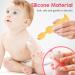 Flexible Silicone Diaper Cream Spatula - Baby Butt Paste Applicator with Suction Cup | Essential Tool for Newborns & Infants (Yellow) - Buy Online on SooperMarket.com