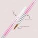 Aokitec Sable Kolinsky #20 Acrylic Nail Brush - Professional Wood Nail Art Tool for Manicure - Pink - Buy Online on SooperMarket.com