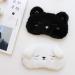 Zeiwohndc Plush White Dog Sleep Mask - Cute Cartoon Animal Design | Satin Lined Blindfold for Home & Travel - Buy Online on SooperMarket.com