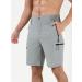 Suwangi Men's Quick-Dry Cargo Shorts - Light Gray Medium | Outdoor Athletic & Travel Gear - Buy Online on SooperMarket.com