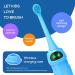 NBGRLVS Kids Sonic Electric Toothbrush | 2 Modes with Memory | 2 Min Timer | IPX7 Waterproof | Rechargeable Kids Toothbrush for Age 3+ | Blue - Buy Online on SooperMarket.com