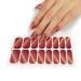 Pattern Semi Cured Gel Nail Polish Strips Full Nail Wraps Nail Polish Stickers Self-Ashesive Nail Art Nail Polish Strips For Women Valentines Day ZE0102