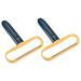 PATIKIL 2Pack Portable Fuzz Remover Manual Shaver Clothes Trimmer for Furniture Blue Yellow Blue / Yellow