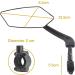 Xiaoxiaozhijia HD 360 Swiveling Foldable Handlebar Rear Mirror for E-Bikes | Left Side Bicycle Mirror for Scooters - Buy Online on SooperMarket.com