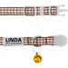 Tagme Cat Neck Band with Name & Address | Safe Closure Cat Necklace | 2 Pack Brown (18cm-30cm) | International Shipping - Buy Online on SooperMarket.com