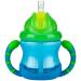 Nuby Two-Handle Flip N' Sip Straw Cup  8 Ounce  Colors May Vary Colors_May_Vary