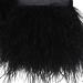 2 Yards Black Ostrich Feathers Fringe Trim Ribbon for Sewing & Crafts - 3-4 inch Width - Buy Online on SooperMarket.com