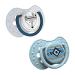 LOVI Dynamic Silicone Pacifier 0-3 Months BPA Free Indian Summer Collection 2 Pack Blue Blue 0-3 Months