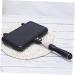 MAGICLULU 2pcs Sandwich Pan Cooking Steak Pan Sandwich Toaster Frying Pan Divided Breakfast Pan Breakfast Sandwich Maker Square Flat Cooking Pan Mini Candy Pans Aluminum Pancake Pan Portable 35.5X24X3CMx2pcs Blackx2pcs - Buy Online on SooperMarket.com