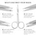 Professional Precision Tweezers for Women - 5 Pack Silver Set for Ingrown Hair, Eyebrows, Plucking, and Facial Hair Removal - Buy Online on SooperMarket.com