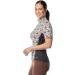 Kerrits Always Cool Ice Fil Short Sleeve Shirt - Tan Painted Horse/Black Large - Buy Online on SooperMarket.com